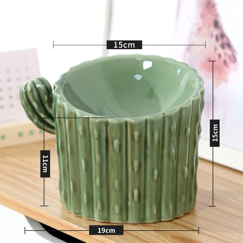 Raised Ceramic Double animal gamelle pour chats et Small chiens, Anti-Tip Design