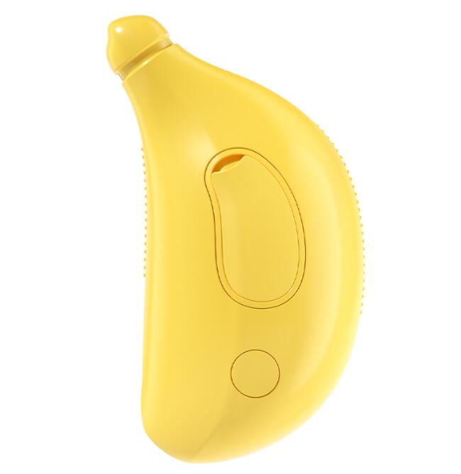 Banana-Shaped Pet Grooming Brush – Steamy Hair Removal Tool for Cats & Dogs