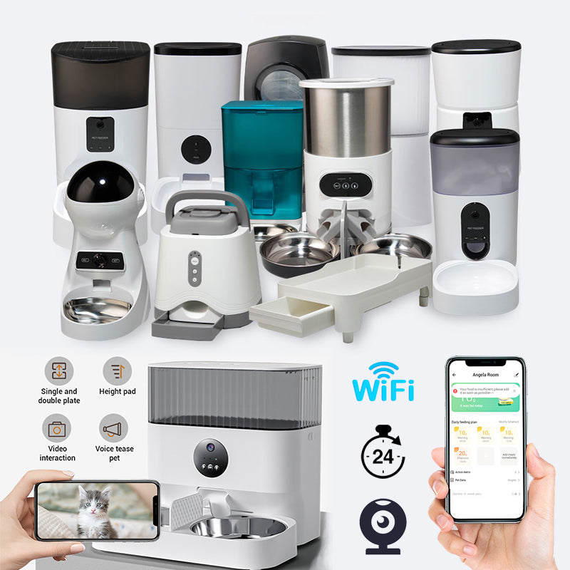 Comedouro Automático Inteligente para Animais de Estimação com WiFi e Controlo por App para Cães e Gatos