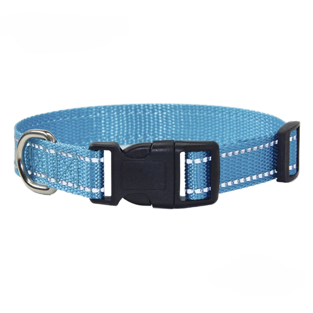Conjunto de Trela e Coleira de Nylon para Cães Pequenos, Médios e Grandes