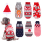 Christmas Sweater for Pets – Reindeer & Snowflake Knitted Holiday Outfit