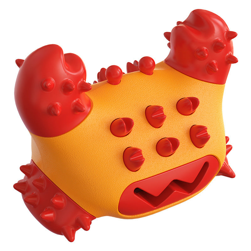 Crab-Shaped chien Chew jouet et Toothbrush, résistant Dental Cleaning Stick