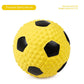 Latex Dog Toy Ball – Elastic Cotton-Filled Football with Squeak Sound