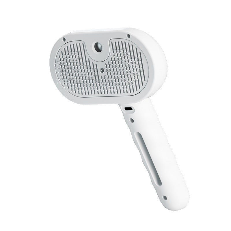 Pente Elétrico para Animais de Estimação com Vapor, Ferramenta de Remoção de Pelo e Limpeza para Cães e Gatos