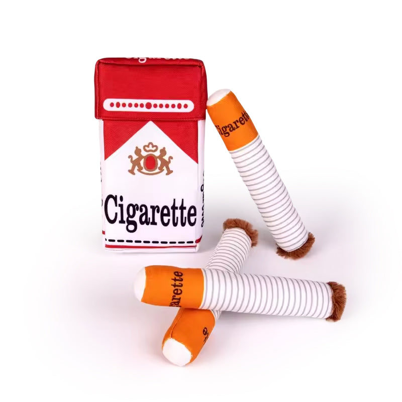 Cigar-Shaped Plush chien jouet pour Chewing, Teething et interactif Play