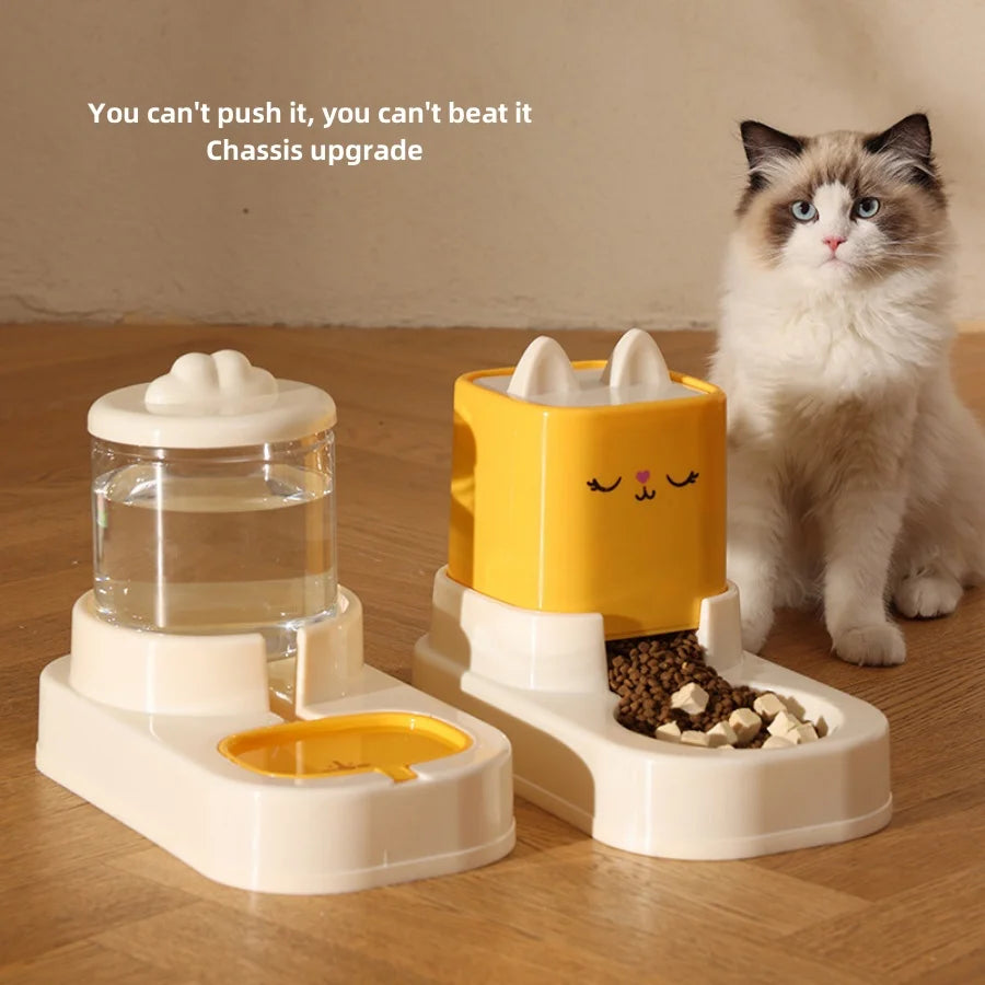 Large-Capacity automatique animal Water distributeur avec Food Container pour chats et chiens
