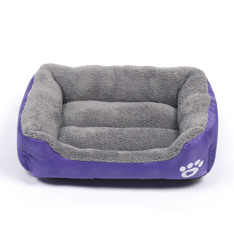 Soft Fleece Pet Bed – Waterproof Bottom, Warm & Cozy for All Pet Sizes