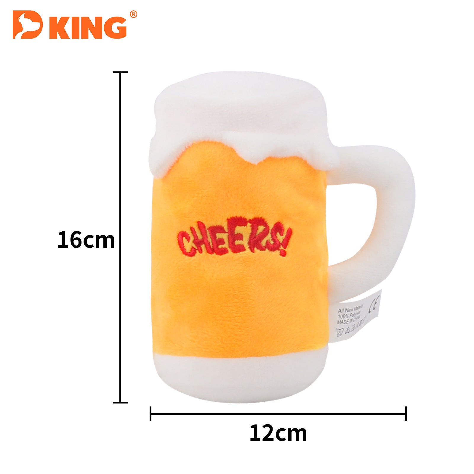 Plush Beer Bottle Squeaky chien jouet pour interactif Play