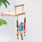Parrot Bird Supplies New Color Stand Bird Swing Toy Suspension Bridge Hanging Ring Climbing Ladder Cage Accessories