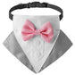 British Style Dog Wedding Scarf – Elegant Triangle Bib for Special Occasions