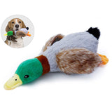Plush Wild Duck Squeaky Dog Toy for Interactive Play