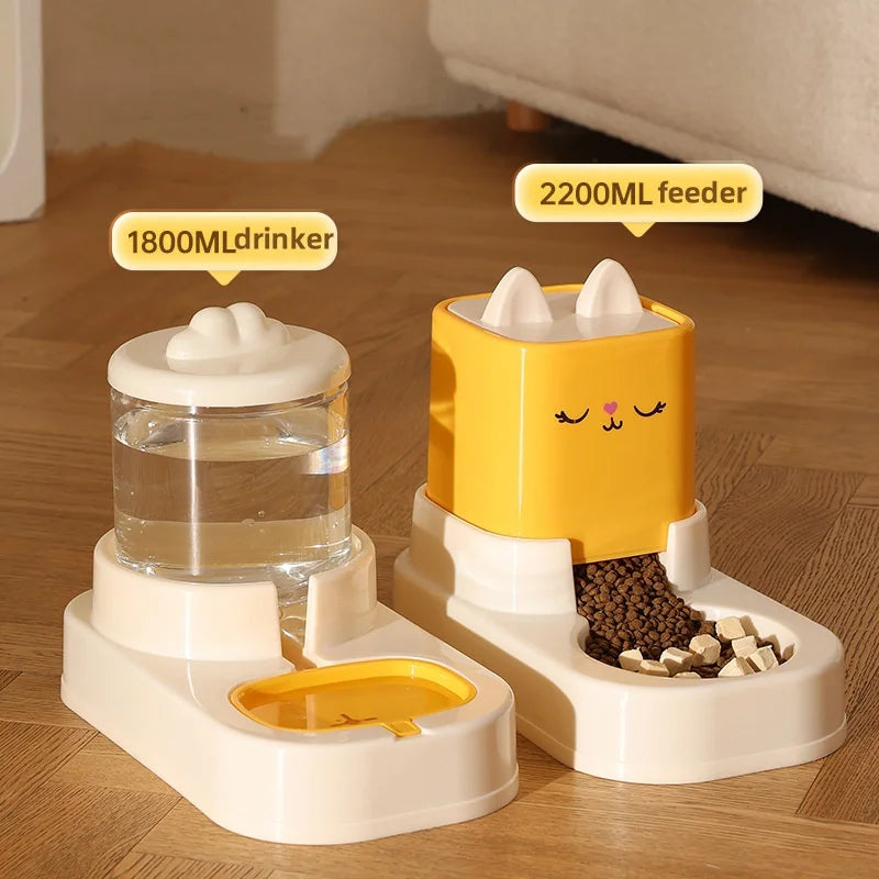 Large-Capacity automatique animal Water distributeur avec Food Container pour chats et chiens