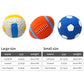 Latex Dog Toy Ball – Elastic Cotton-Filled Football with Squeak Sound
