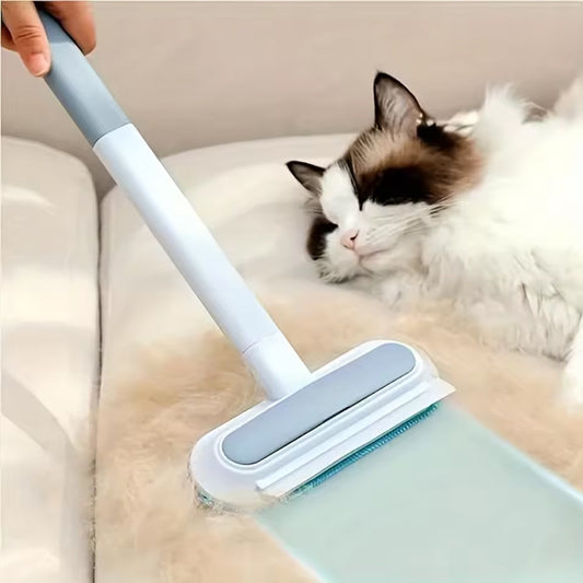 3-in-1 Pet Hair Remover Brush – Long Handle Tool for Windows & Pet Fur