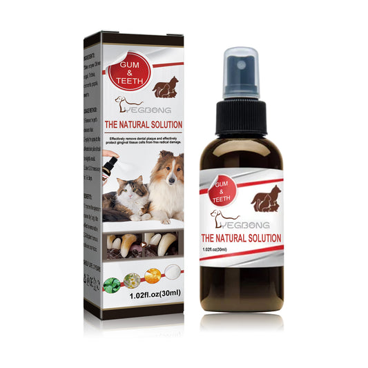 Spray nettoyant dentaire pour animaux – Détartrant et haleine fraîche pour chats et chiens