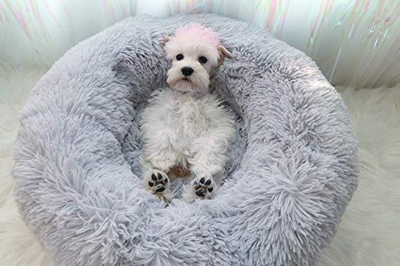 Camas e Descanso para Pets de Peluche para Cães e Gatos, Ninho Macio e Aconchegante para Dormir