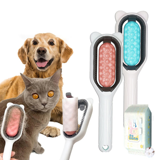 Pet Hair Removal Comb – Dual-Sided Brush for Long & Short Hair Pets
