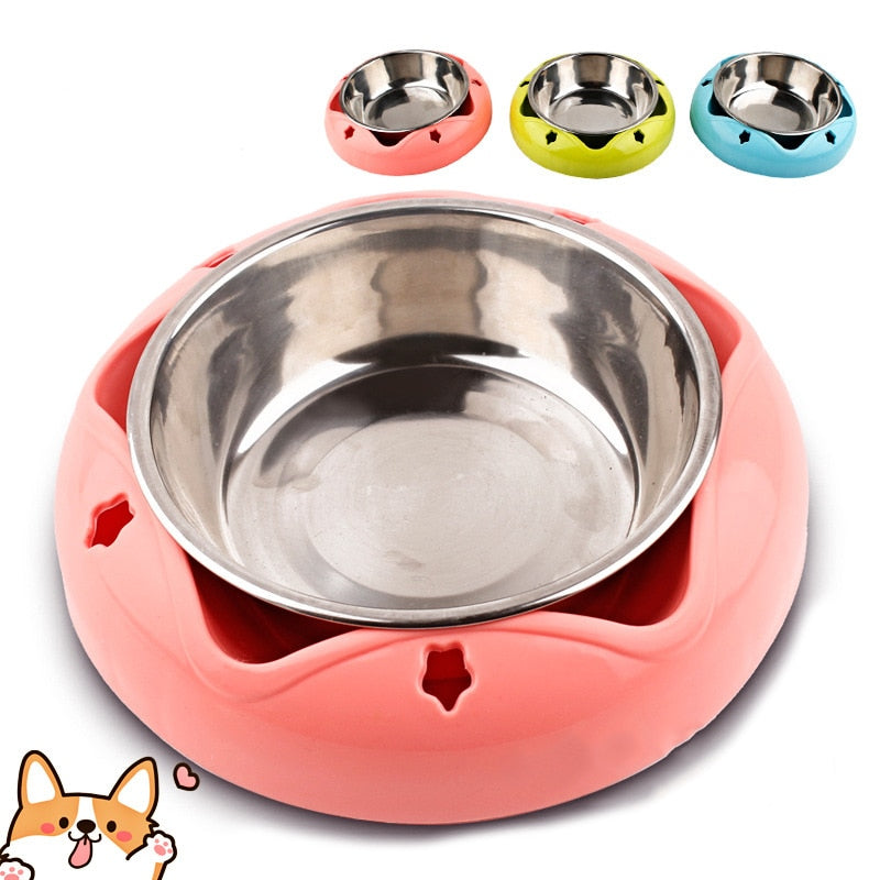 Stainless Steel Non-Slip animal gamelle pour Food et Water, Small et Medium chiens et chats