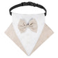 British Style Dog Wedding Scarf – Elegant Triangle Bib for Special Occasions