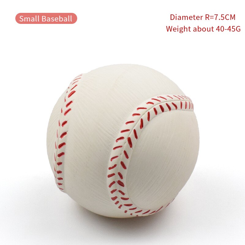 Latex Dog Toy Ball – Elastic Cotton-Filled Football with Squeak Sound