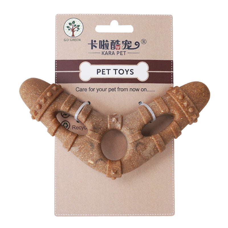 Bone-Shaped chien Chew jouet pour Teeth Cleaning et interactif Play
