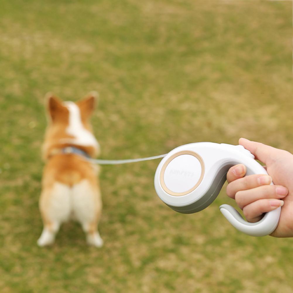Trela Retrátil Automática de 3m para Cães e Gatos, Guia de Tração para Passeio de Animais de Estimação