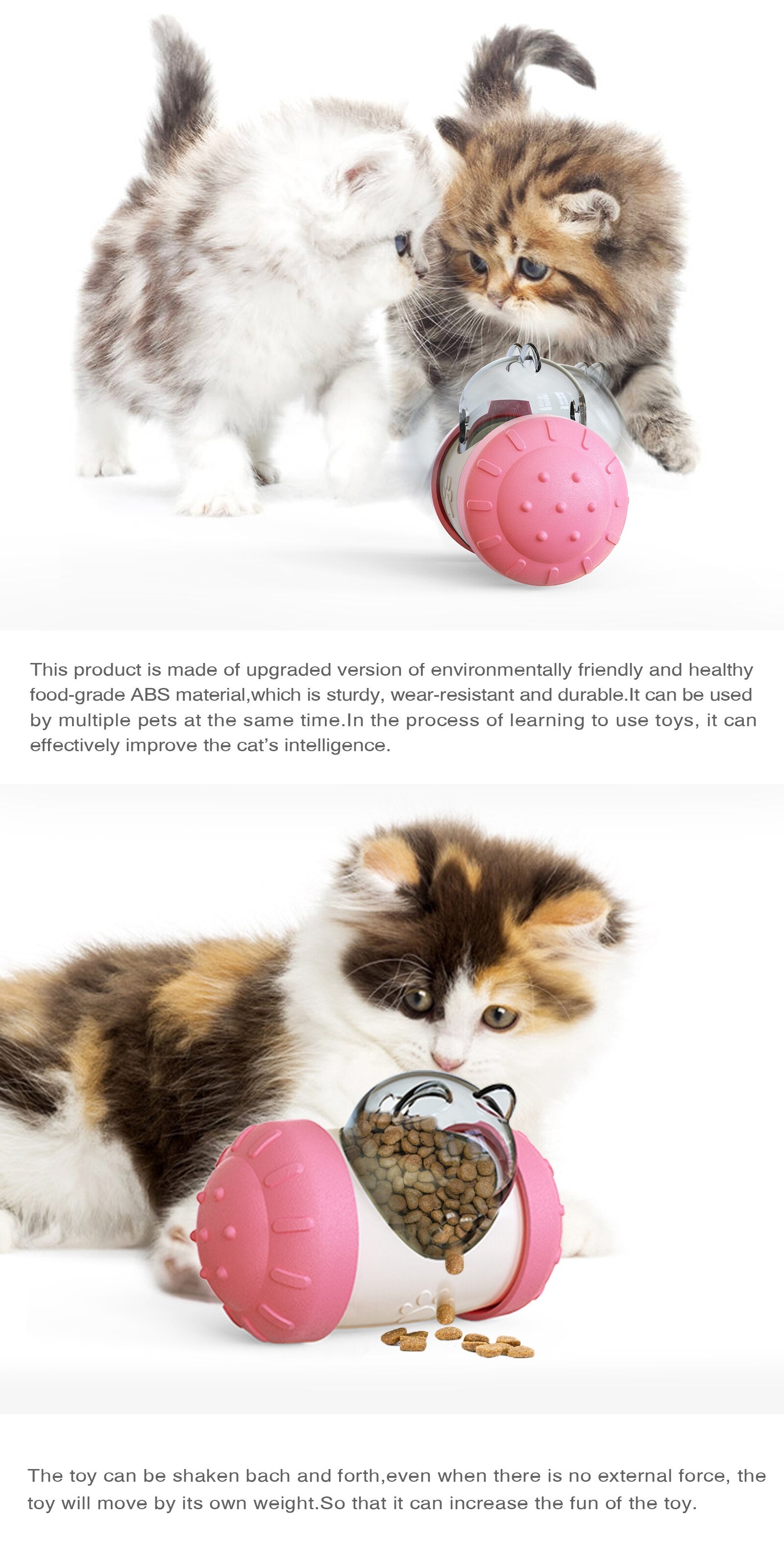 Interactif Treat Dispensing Swing jouet pour chiens et chats