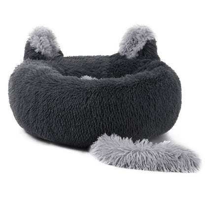 Rabbit Ears Pet Bed – Soft Winter Mat for Dogs, Cats & Small Animals
