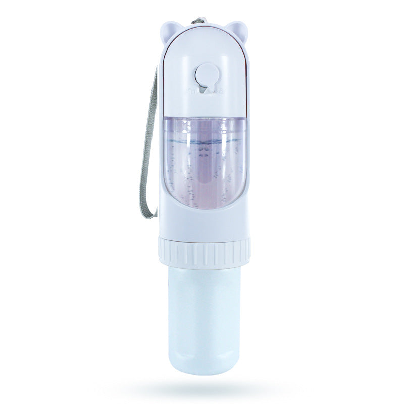 Dual Pet Travel Cup – Portable Water & Food Dispenser for Outdoor Walks