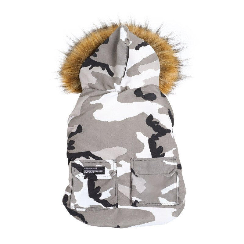 Chaud Duck Down chien Jacket avec Hood pour Small et Medium chiens