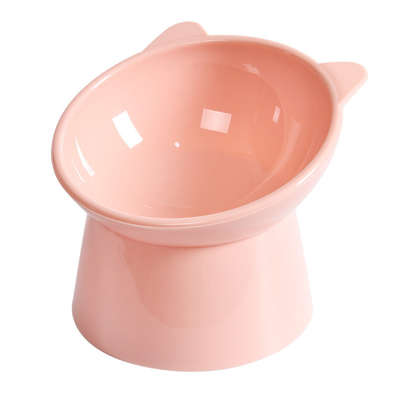 Tigela Elevada Inclinada para Gatos para Ração e Água, Comedouro para Pets Confortável para o pescoço