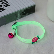 Glow-in-the-Dark animal collier avec Bell pour chiens et chats