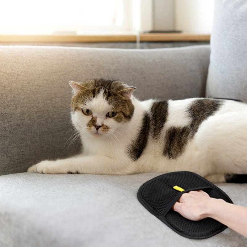Luvas Estáticas para Remover Pelo de Animais, Ferramenta 3 em 1 para Pentear e Remover Pelo Morto em Cães e Gatos