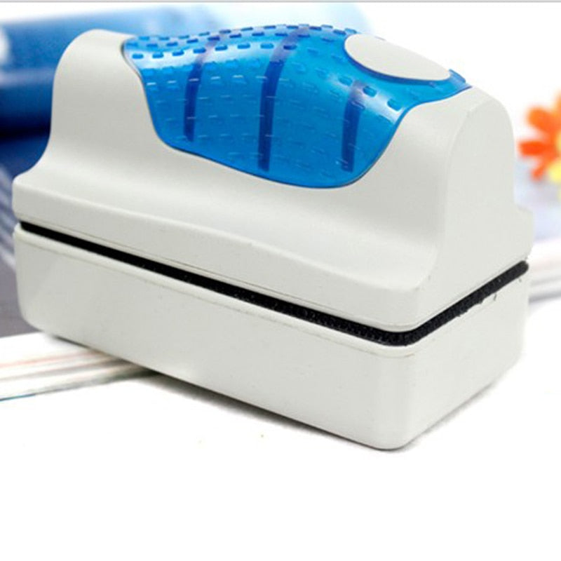 Escova magnética flutuante prática para aquário, limpador de algas, limpador de vidros para aquário, limpador de janelas para aquário, escova magnética