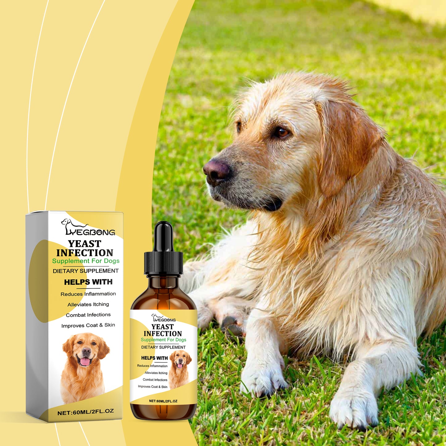 Pet Herbal Supplement Herbal Yeast Supplement For Soothing Pet External Skin Care