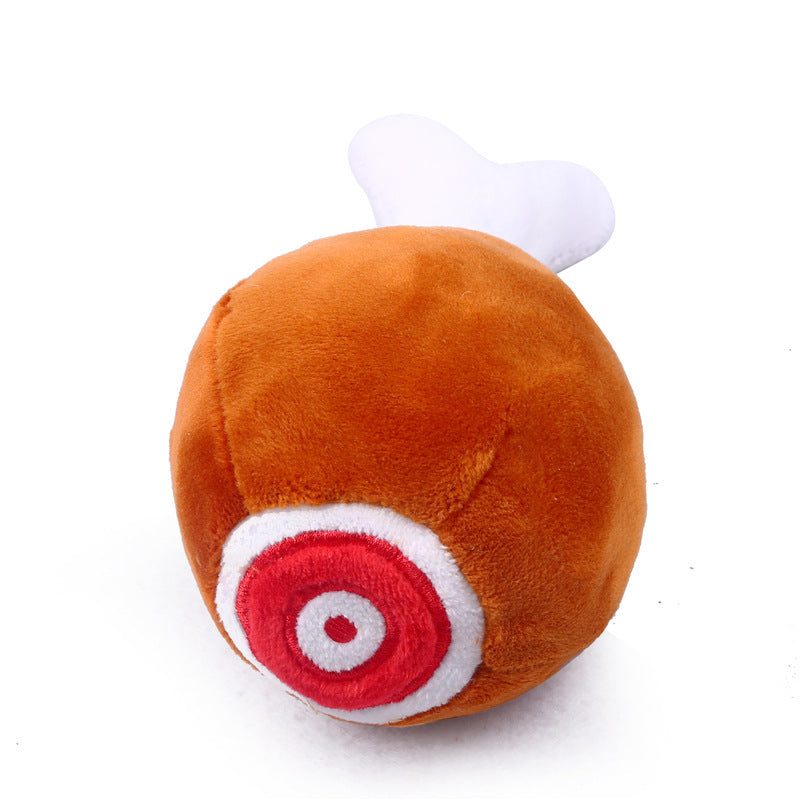 Plush Chicken Leg Squeaky chien jouet, résistant Chew jouet pour animaux