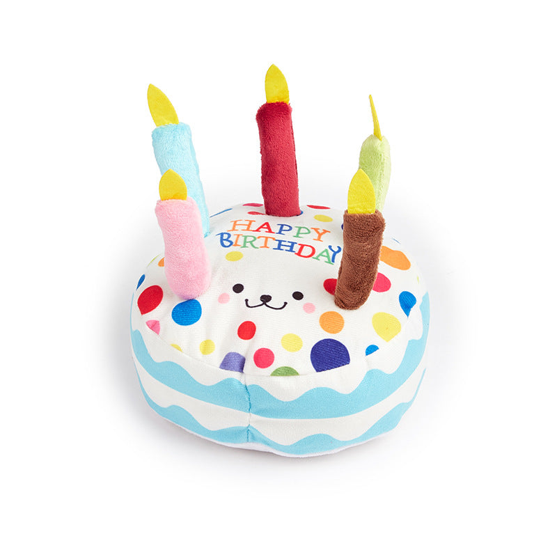 Cake-Shaped chien Chew jouet, Fun Snack-Inspired Plush animal jouet