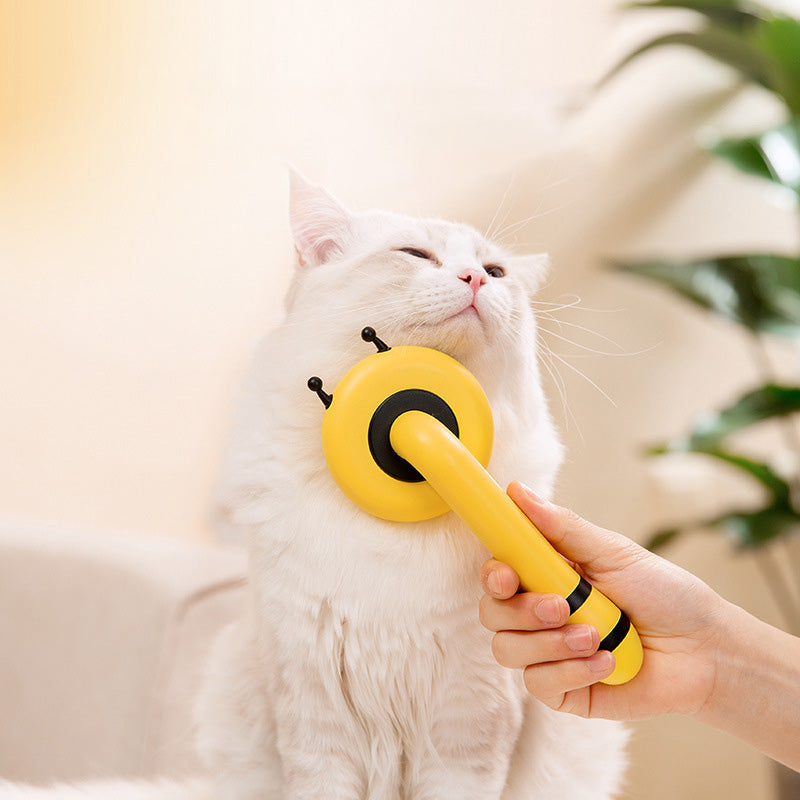 Little Bee Pet Comb – Self-Cleaning Needle Brush for Cats & Dogs