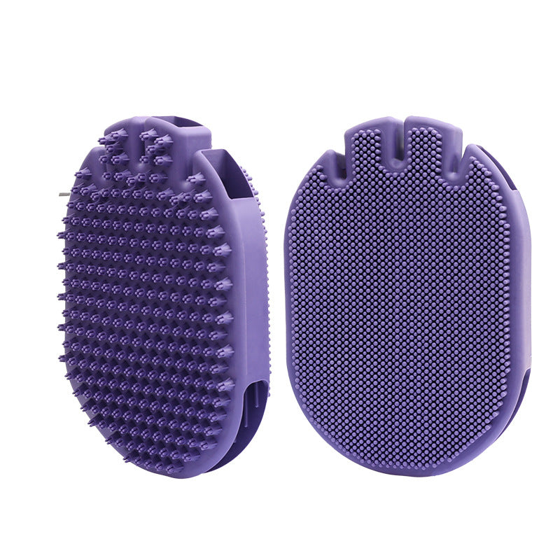 Pet Grooming Gloves – Hair Removal & Bath Massage Mitt for Dogs & Cats