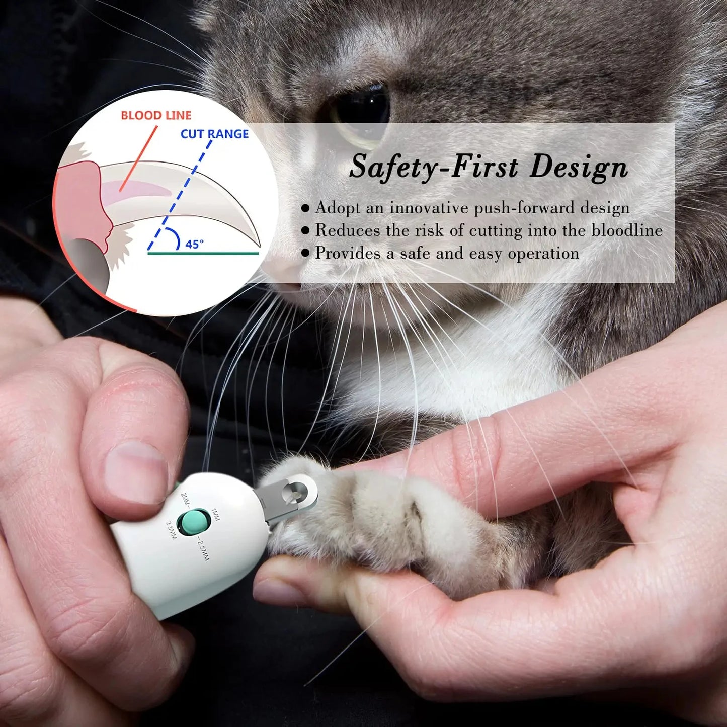 Adjustable Cat Nail Clipper – Safe Grooming Tool to Prevent Over-Cutting