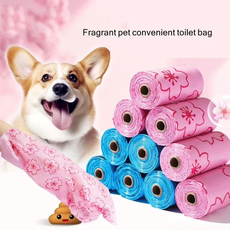 Sacos Biodegradáveis para Dejetos de Cães para Limpeza de Dejetos de Animais de Estimação no Exterior