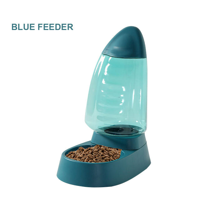 Tigela de Água e Comida para Animais de Estimação em Formato de Veleiro de Grande Capacidade para Gatos e Cães