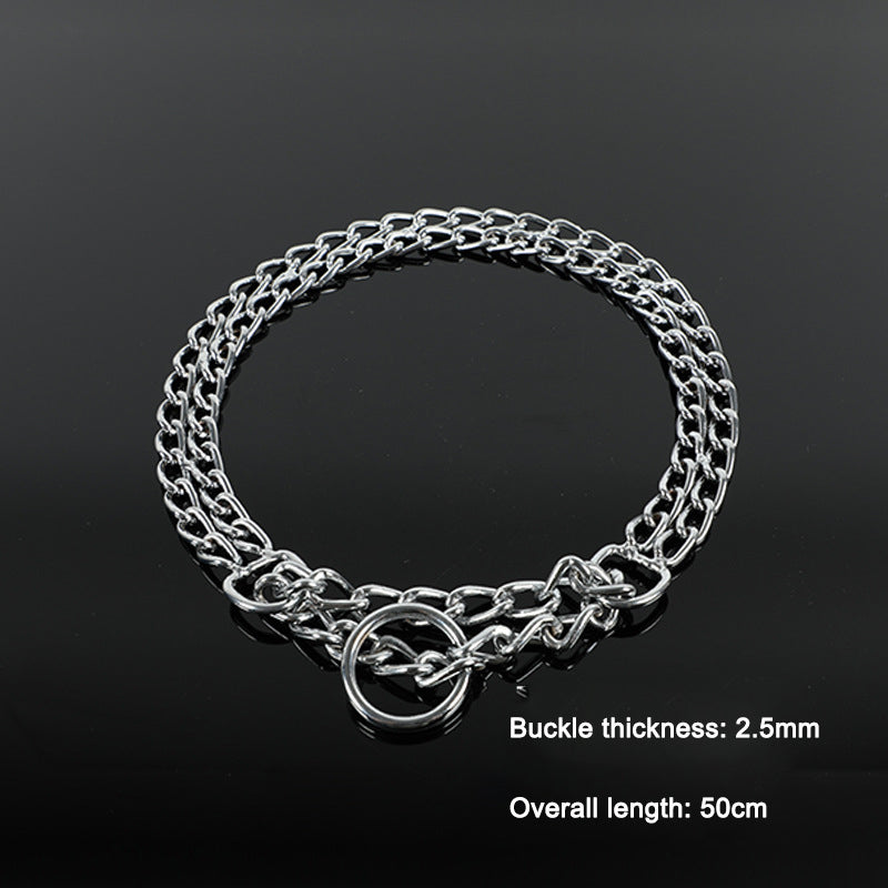 Double Row animal collier pour chiens, résistant dressage et Walking collier