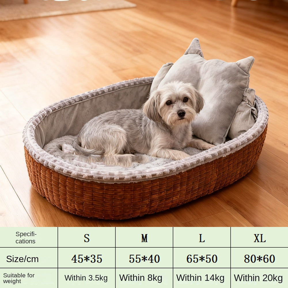Cama Semi-Fechada para Cães e Gatos
