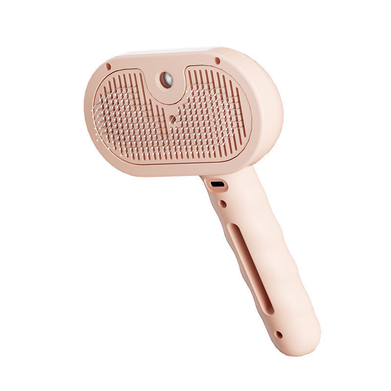 Pente Elétrico para Animais de Estimação com Vapor, Ferramenta de Remoção de Pelo e Limpeza para Cães e Gatos