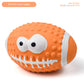 Latex Dog Toy Ball – Elastic Cotton-Filled Football with Squeak Sound