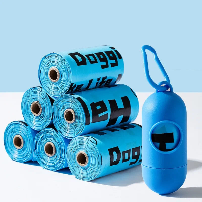 Sacos de Dejetos de cão Biodegradáveis para Limpeza de Dejetos de Animais de Estimação no Exterior