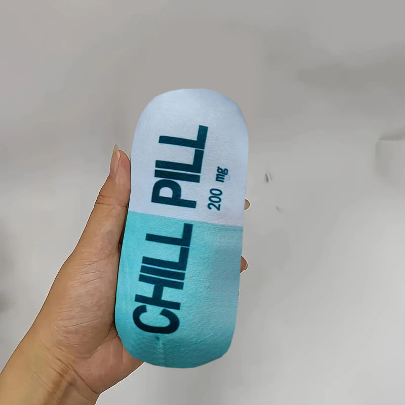 Brinquedo de Peluche com Apito Cápsula para Cães e Gatos