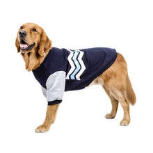 Cotton chien Sweater pour Large chiens, Casual Wave Pattern animal Clothing