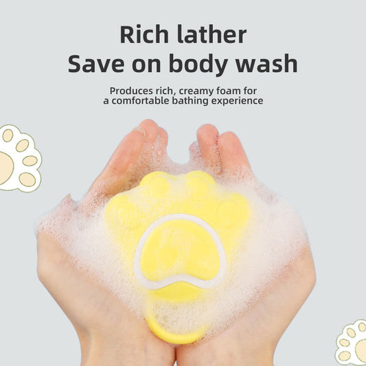 Pet Shower Massage Brush – Bath Scrubber with Shampoo Dispenser